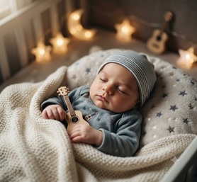 The iconic Rockabye Baby teddy bear icon