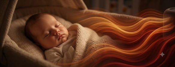 Artistic rendering of the comforting sounds of the womb