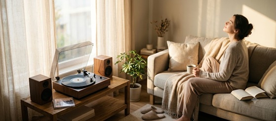 A person making breakfast on a sunny Sunday morning