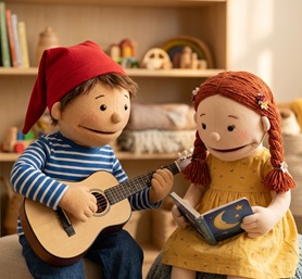 Simple animated characters from Super Simple Songs