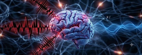 Abstract visualization of chaotic soundwaves